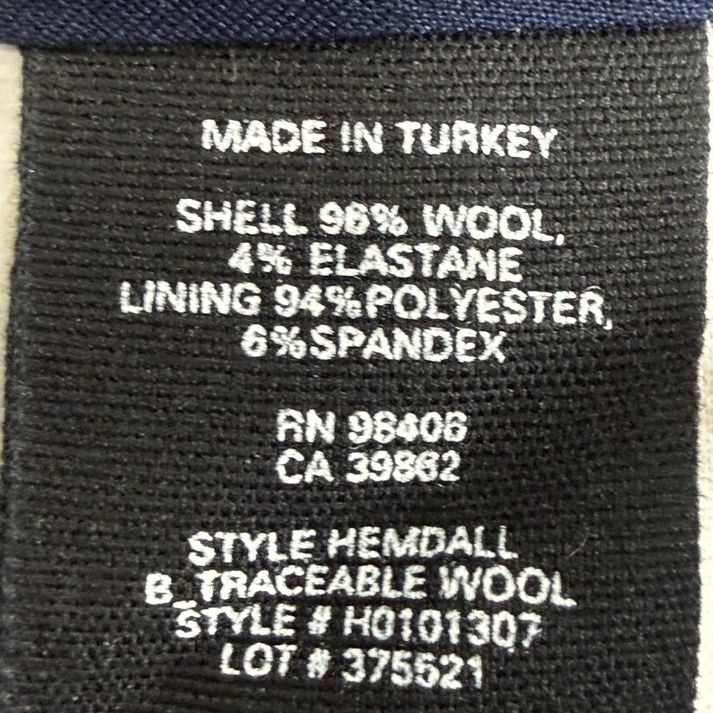 Theory‎ Pencil Skirt Womens 6 Navy Wool Stretch Career Office Classic Hemdall - Picture 10 of 12